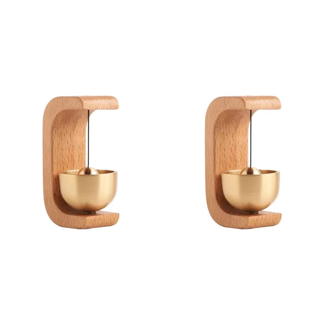 1-3PCS Magnetic Wood Doorbell Chime Hanging Wooden Wind Chimes Decorative Loud Door Bell Wind Loud Door Bell Home Decorations