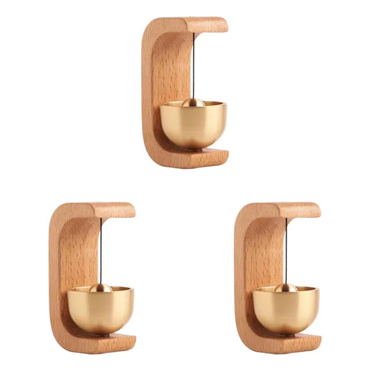 1-3PCS Magnetic Wood Doorbell Chime Hanging Wooden Wind Chimes Decorative Loud Door Bell Wind Loud Door Bell Home Decorations