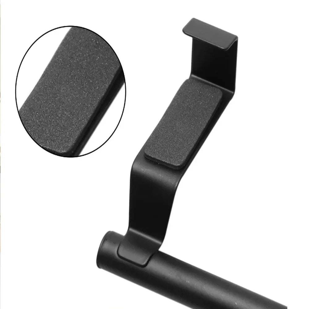 Black Towel Rack No Drilling Home Organizer Hanger Bathroom Organizer Rack Clothes Coat Hat Towel Hanger 36CM