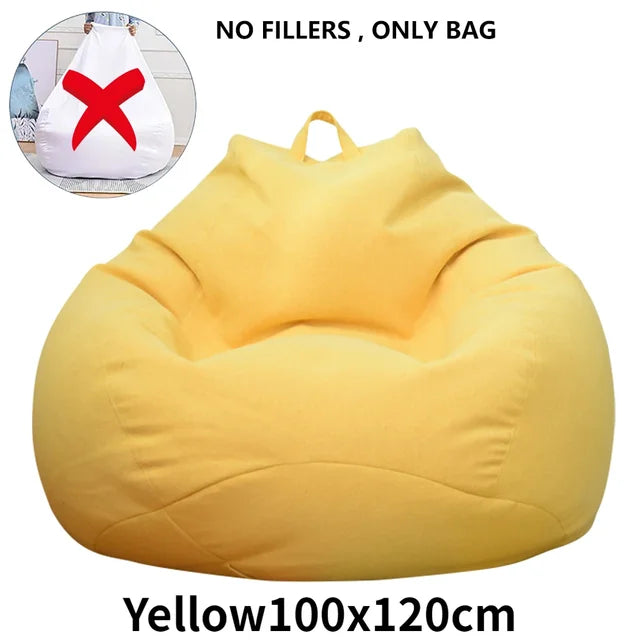 Large Bean Bag Chair Sofa Cover Comfortable Outdoor Lazy Seat Bag Couch Cover without Filler And Replacement Sofa Inner Liner