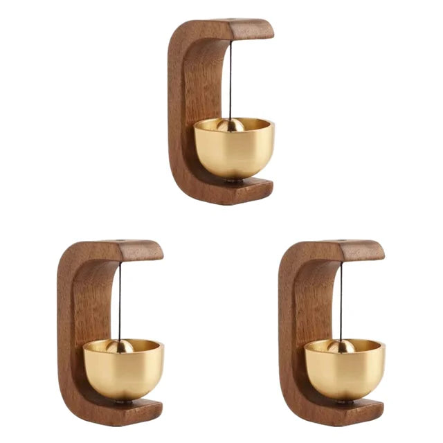 1-3PCS Magnetic Wood Doorbell Chime Hanging Wooden Wind Chimes Decorative Loud Door Bell Wind Loud Door Bell Home Decorations