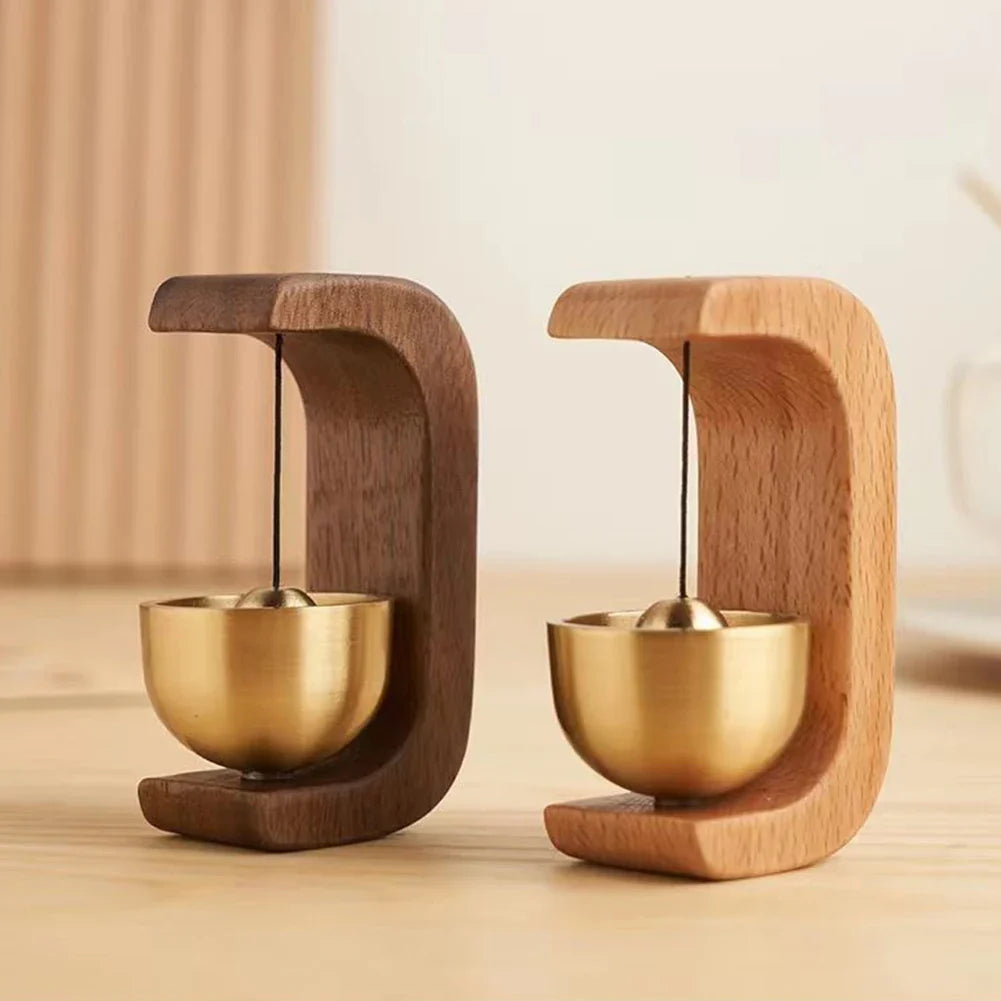 1-3PCS Magnetic Wood Doorbell Chime Hanging Wooden Wind Chimes Decorative Loud Door Bell Wind Loud Door Bell Home Decorations